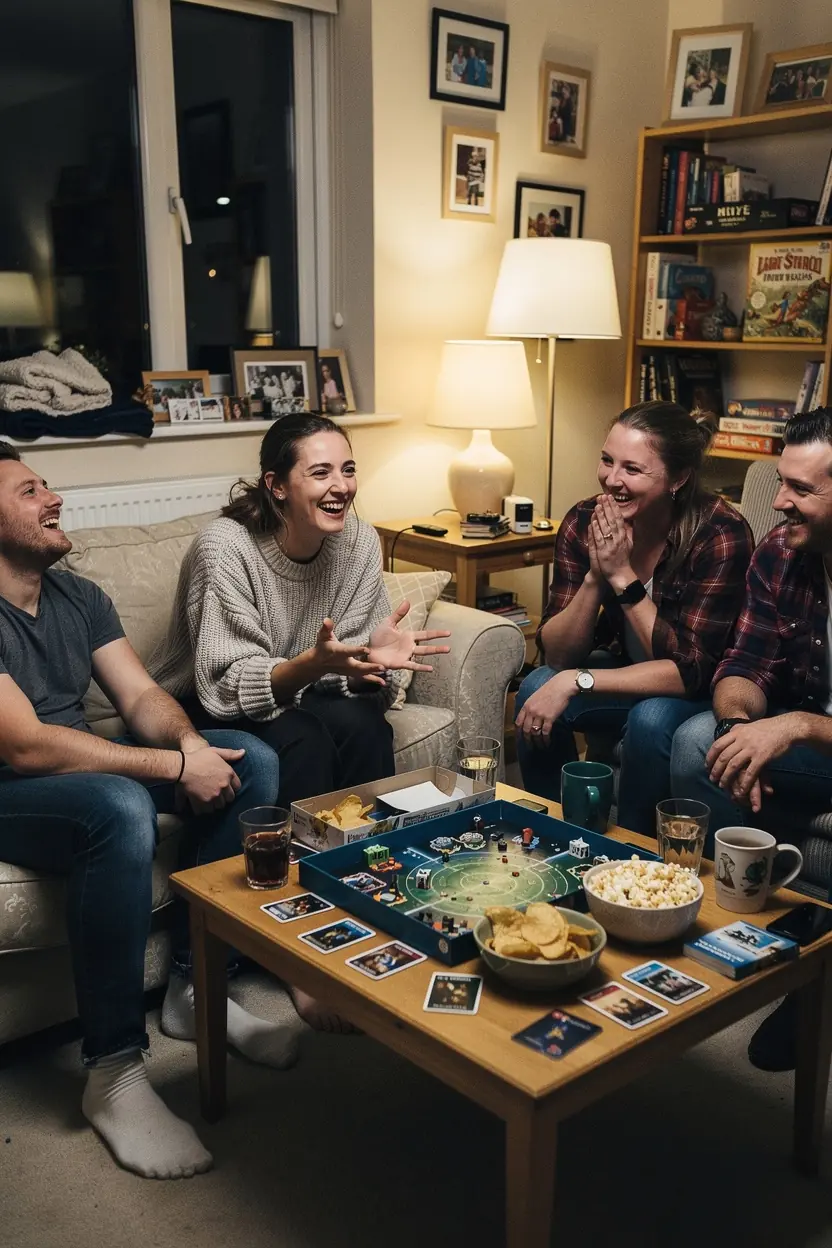 Community gathering at board game event