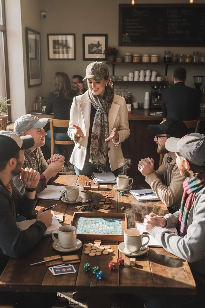 Game moderator guiding tabletop players in Ireland